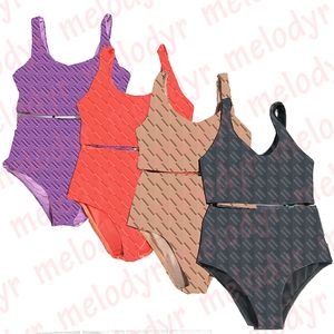 Sexy femmes maillot de bain d'été taille haute maillot de bain voyage bord de mer Bikini lettre imprimé maillot de bain fendu