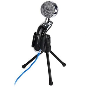 Micrófono condensador USB profesional de SF-922B, micrófono de audio de estudio para grabación de sonido con soporte para ordenador portátil y Karaoke, 3,5mm