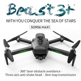 SG906 MAX1 / Pro2 GPS Drone Wifi FPV 4K Caméra Cardan à trois axes Brushless Professionnel Quadcopter Évitement d'obstacles Dron 220112