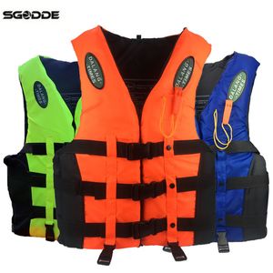 Gilet de sauvetage Sgodde Pool avec épaississement épaississant gesan de sauvetage de mousse marine S-3xl Drifting Swimming Water Sports Pool accessoires