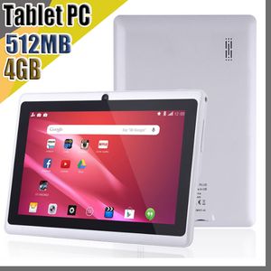 20X DHL 2018 7 pulgadas Capacitiva Allwinner A33 Quad Core Android 4.4 Cámara dual Tablet PC 4GB 512MB WiFi EPAD Youtube Facebook Google A-7PB