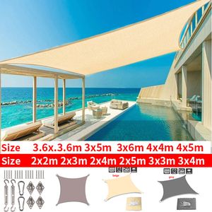 Shade 420D ultraviolet sunshade waterproof square rectangular garden ceiling swimming pool awning camping tent 230510