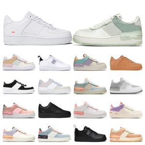 chaussures de plate-forme d'ombre femmes formateurs 1 Spruce Aura Pistachio Frost Pale Ivory White Black Aurora mousse rose Barely Green Crimson Tint baskets de plein air pour hommes