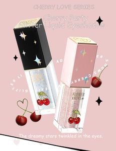 Shadow Cherry Love Series Sesada de ojos Liquid Star Glitter Lider Pigment Glow Eye Shadow Cream Smudge -Profir Nude Brighting Cosmetic