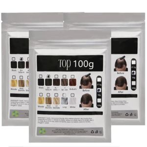 Shampoocondicioner 100g Fibras para el cabello 9 Color Cabello Construcción de cabello Fibra de polvo Instantánea Cabello de crecimiento Fibra de fibra 1 PC Producto de cuidado del cabello