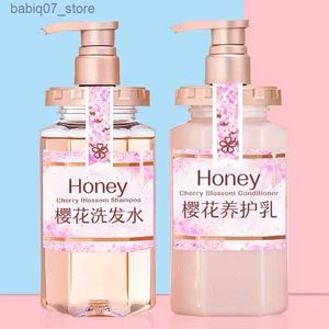 Shampoo Conditioner Cherry Blossom shampoo fluffy oil control toner Soomth anti hair loss hair care set shampoo Q240316