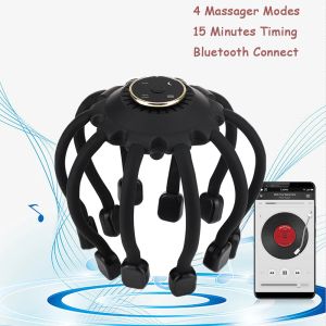 Shampooconditionor head têtes de cuir chevelu masseur relief de contrainte Octopus masseador Relaxation Traitement de vibrateur électrique massage pour la croissance des cheveux mal de tête