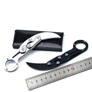 Couteau Karambit tranchant, couteaux pliants en acier inoxydable, lame incurvée, couteau de poche tactique, coupe de Camping, outil EDC d'extérieur