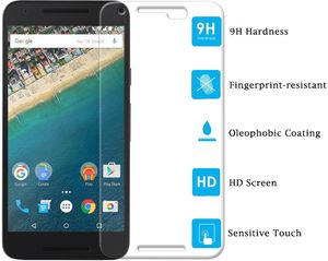 Protector de pantalla de vidrio templado a prueba de explosiones a prueba de roturas 9H 0,3 mm para LG Google Nexus 5X 6P V10 Sin paquete