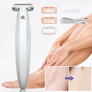 Shavers Portable Electric Lady Shaver for Women Full Full Inlessing Body Shaver Razor Trimmer USB Raser rechargeable avec lumière