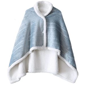 Châles femmes couverture en flanelle douce Capes femmes tricoté châle manteau coupe-vent pull 231012