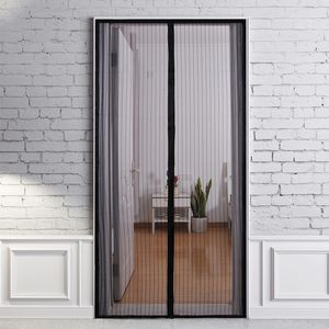 Cortinas transparentes 6 tamaños Mosquito magnético básico Neta de verano Antiet Puerta para moscas Mesh Cierre automático Cortina de cocina Cortina 230812