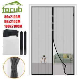 Sheer Curtains Anti Fly Insect Magnetic Screen Door Mesh Chiusura automatica Magnetic Zanzariera Easy Install Nets For s 221117