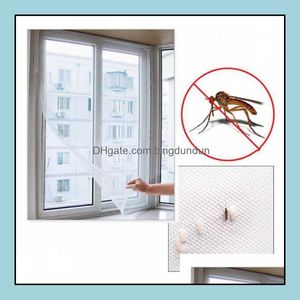 Rideaux Transparents Moustiquaire Moustiquaire Maille Sn Mosquitomesh Rideau Protecteur Insecte Insecte Flymoustique Windowmesh 150 X 130Cm Drop Del Dhzqp