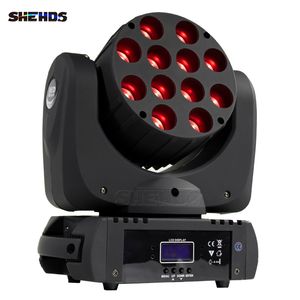 SHEHDS haute qualité livraison rapide DMX lumière tête mobile faisceau LED 12X12W RGB scène professionnelle DJ prix usine