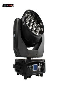 SHEHDS nouveau LED Zoom tête mobile lumière 19x15 W RGBW lavage DMX512 éclairage de scène équipement professionnel pour Dj Disco fête Bar effet 4478042
