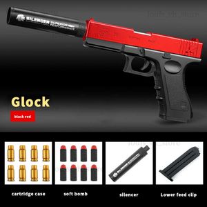 Shell Throwing Soft Bullet Airsoft Pistol Toy EVA ldren Toy Gun Outdoor Combat Eat cken Pellet Gun Toy For Boy T230816