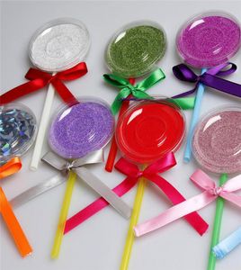 Shimmer Lollipop Lashes Box 3D Vison Cils Boîtes Faux Faux Cils Emballage Cas Vide Cils Boîte Outils Cosmétiques DHL 1586717