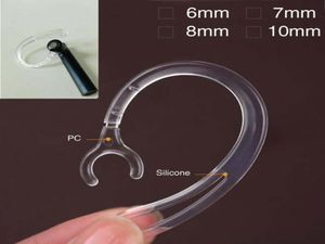 Envío 6 mm 7 mm 8 mm 10 mm transparente auricular Bluetooth silicona oída de oídos bucle auriculares