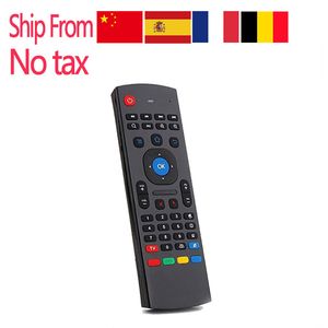 Envío desde Europa MX3 teclado inalámbrico Air Mouse 2,4 GHz X8 Control remoto IR aprendizaje para Android tv BOX sin micrófono