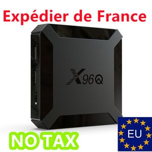 Expédié depuis la France X96Q TV Box Android 10 4K 2.4G Wifi Allwinner H313 Quad Core Smart TVBox Media Player 16GB X96 Smart-tv Set-topBox