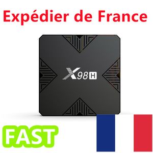 Expédié depuis la France X98H Smart TV Box Android 12 Allwinner H618 Quad Core A53 prise en charge 4K Wifi6 décodeur 2GB 16GB, 4GB 32GB