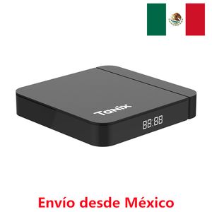Envío desde México Tanix W2 TV Box Android 11,0 Amlogic S905W2 2G16G tVBOX 3D AV1 BT 2,4G 5G Wifi 4K HDR reproductor multimedia Set Top Box