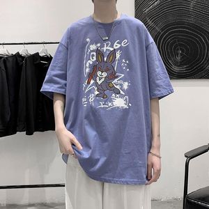 Ropa para hombre Moda de verano Impresión de dibujos animados Camisetas gráficas Camisetas Algodón Casual Calidad superior Harajuku Vitalidad juvenil Camisetas coreanas Hombres