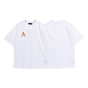 chemises pour hommes designer T-shirts pour hommes Alphabet broderie colorée Splash Ink Graffiti Alphabet slogan Imprimer High Street T-shirt