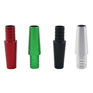 Shisha Bong Joint en alliage d'aluminium Adaptateur portable Support de connecteur Tube de filtre Cigarette pour diamètre 12 mm Narguilé Silicone Bongs Tuyau Accessoires pour fumer