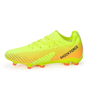 Boots de fútbol de fútbol de choque Mujeres hombres bajos en top tf tf tacos jóvenes zapatos de entrenamiento profesional para niños negro amarillo verde