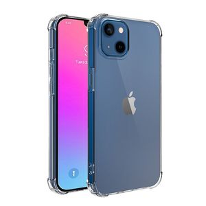 Estuches gruesos y transparentes de TPU a prueba de golpes para iPhone 14 13 12 11 Pro Max 8 7 Plus XR XS Samsung S22 S21 S20 Note20 Ultra A22 A32 A52 A72 A72 S21FE Huawei Moto de alta calidad