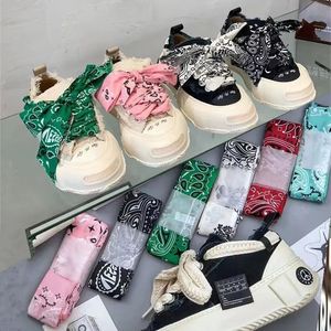 Accesorios de piezas de zapatos 2 PCS Ampliar Bibbon Flores de anacardo Cordones de zapatos 180 cm Mujeres Hombres Rojo Negro Azul Pintado a mano Deportes Casual Baloncesto Zapatos de bricolaje Encaje 231219