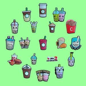 Pièces de chaussures Accessoires Funny Wholesale Drink Cups-T1018 Cartoon Charms For Clog Sandals Unisex Décoration Cute Jig Party Gift Drop Delivery