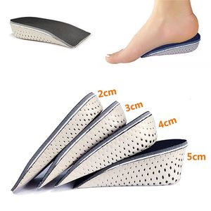 Pièces de chaussures Accessoires Augmentation de la hauteur Demi-semelles de chaussures Insert de talon Chaussures de sport Coussin de soutien de la voûte plantaire Unisexe 2-5 CM Invisible Rehausser la semelle intérieure 230713