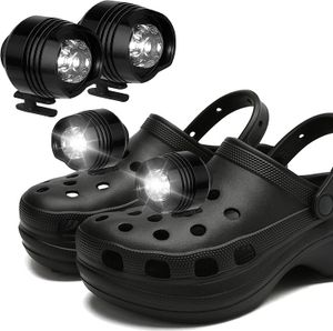 Alligator light phares LED bande lumineuse de chaussure 3 modes d'éclairage IPX5 étanche adapté pour la marche des chiens, le camping, le vélo phares pour croco