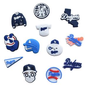 Pièces de chaussures Accessoires Vente en gros Pvc Baseball Décoration Charmes Pour Clog Jibbitz Drop Delivery Series Au hasard