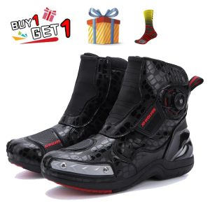 Chaussures Boots de moto hommes Moto Riding Boot Four Seasons Breatte Motorcycle Shoes Men Speed Bicycle Sneaker Speed Sneaker Racing