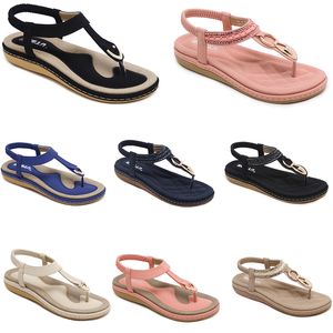 Zapatos Sandalias de mujeres Summer 2024 Tacones bajos Superficie de superficie Ocio Mom Blanco Blanco gran tamaño 35-42 J58 GAI 97915