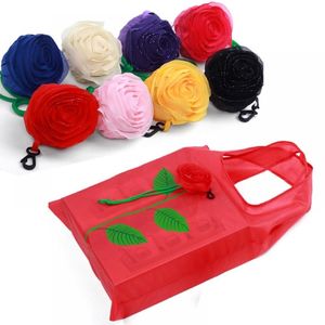 Sacs à provisions ISKYBOB Style chinois Rose fleurs sac à main réutilisable sac pliant fourre-tout Eco Storage270f