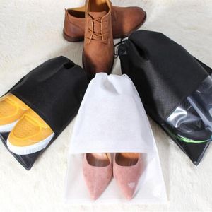 Bolsas de compras Zapatos de viaje portátiles para mujeres Cubierta a prueba de polvo Organizador de almacenamiento no tejido