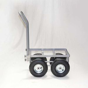 Carritos de compras Carretilla de carga, carro plano de 4 ruedas, pequeño empuje, carrito de cesta de plástico Q240315