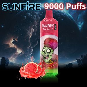 Distributeurs de shopping Puff 9000 Vapes de stock jetable Flavour Cola 9000 10000 Puffes 9k 10k 12k Belgique Batterie rechargeable Couleur de lumière LED 10 saveurs Vape Pen Ecigs