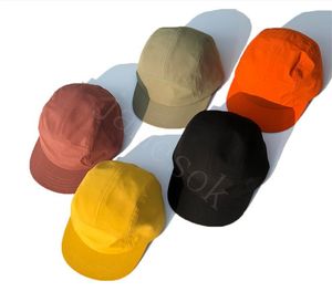 Sombrero de ala corta de nailon de secado rápido, gorra de cinco paneles, gorra cuadrada con visera plana, protector solar antisudor, sombrero de 5 paneles DF253