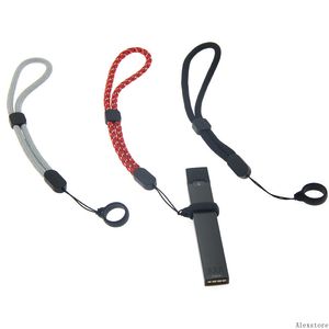 Collier de sangle de chaîne de corde de cou de clips de lanière courte avec le joint torique en silicone chaîne de bracelet en nylon réglable pour le kit de stylo jetable