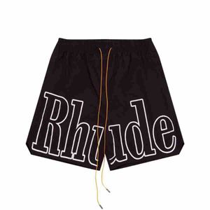 Shorts Hommes Rhude Designer Boy court hommes été américain style coloré séchage rapide cordon de serrage vêtements de plage shorts de sport en vrac pour hommes et femmes de qualité supérieure