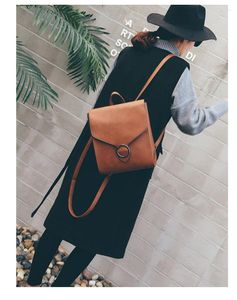 Sacs à bandouliers 2024 Fashion Women's Bag Pu Leather Retro Handbag School Girl Rucksack de voyage de haute qualité