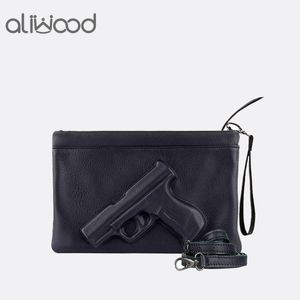 Sacs à bandoulière impression 3D pistolet pistolet sac marque femmes chaîne messager concepteur pochette sac à main dames enveloppe embrayages bandoulière Bolsas