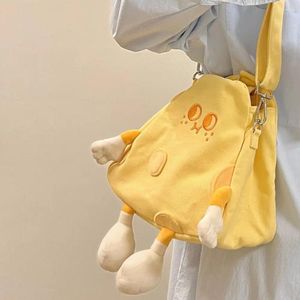 Sacs à bandoulière dessin animé fromage poupée fille sac bandoulière toile petit messager Style coréen minorité conception mignon sac à main femmes