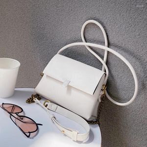 Sacs à bandouliers Color Square Candy Crossbody Bag 2024 Fashion High Quality Pu Leather Women's Designer Handbag Chain Messenger